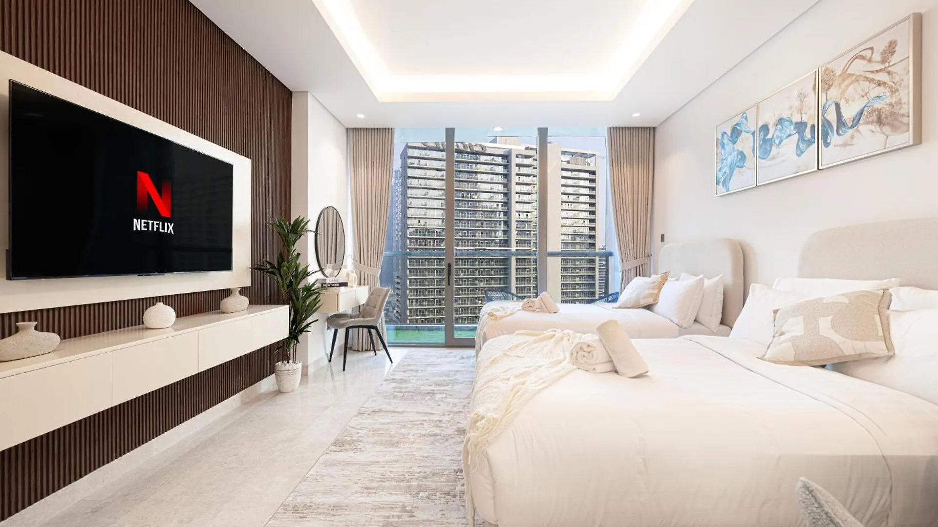 Apartment Outstanding New Studio With 2 Double Beds,In Downtown Dubai